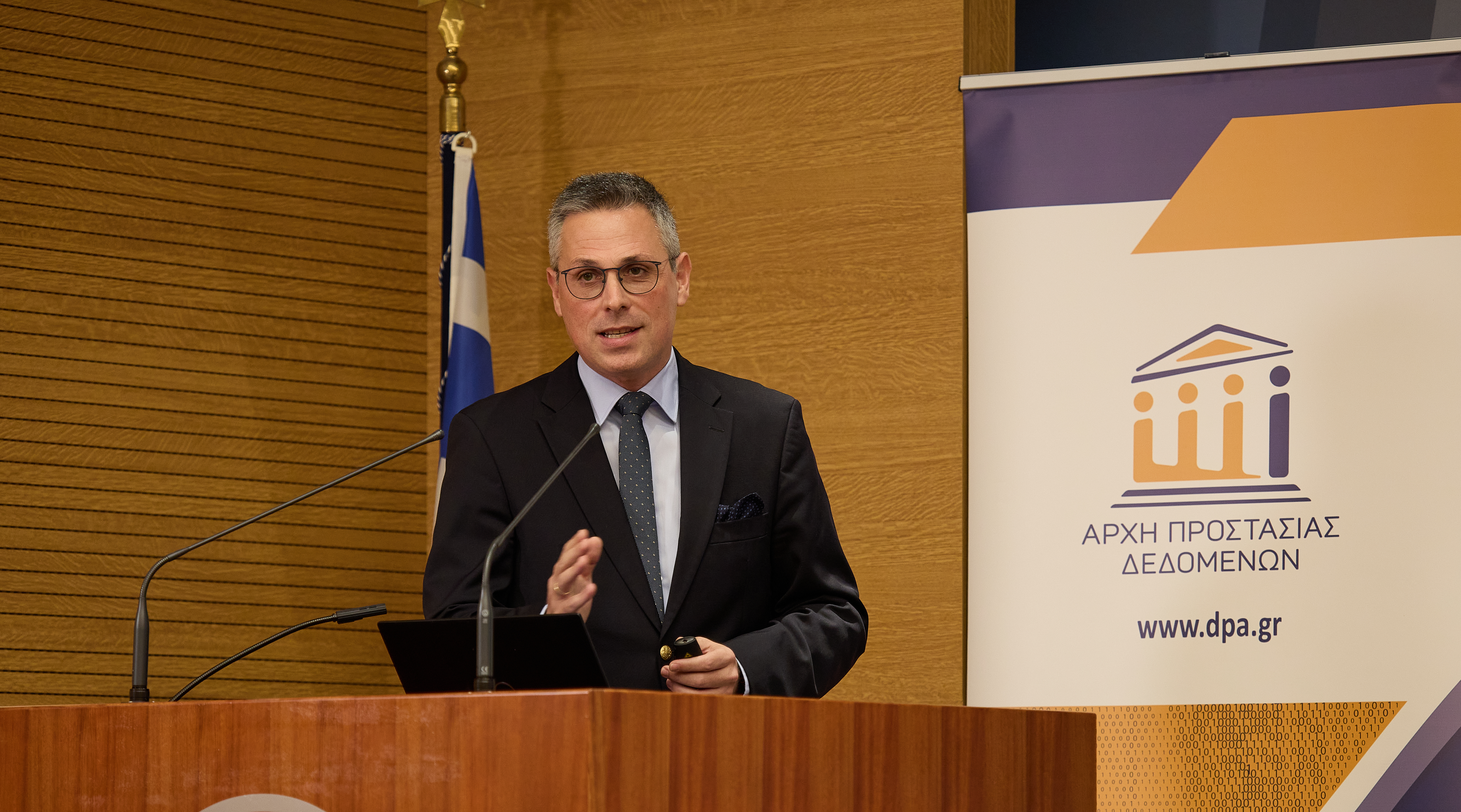 Member of the Authority Christos Kalloniatis, Professor at the Department of Cultural Technology and Communication of the School of Social Sciences of the University of the Aegean