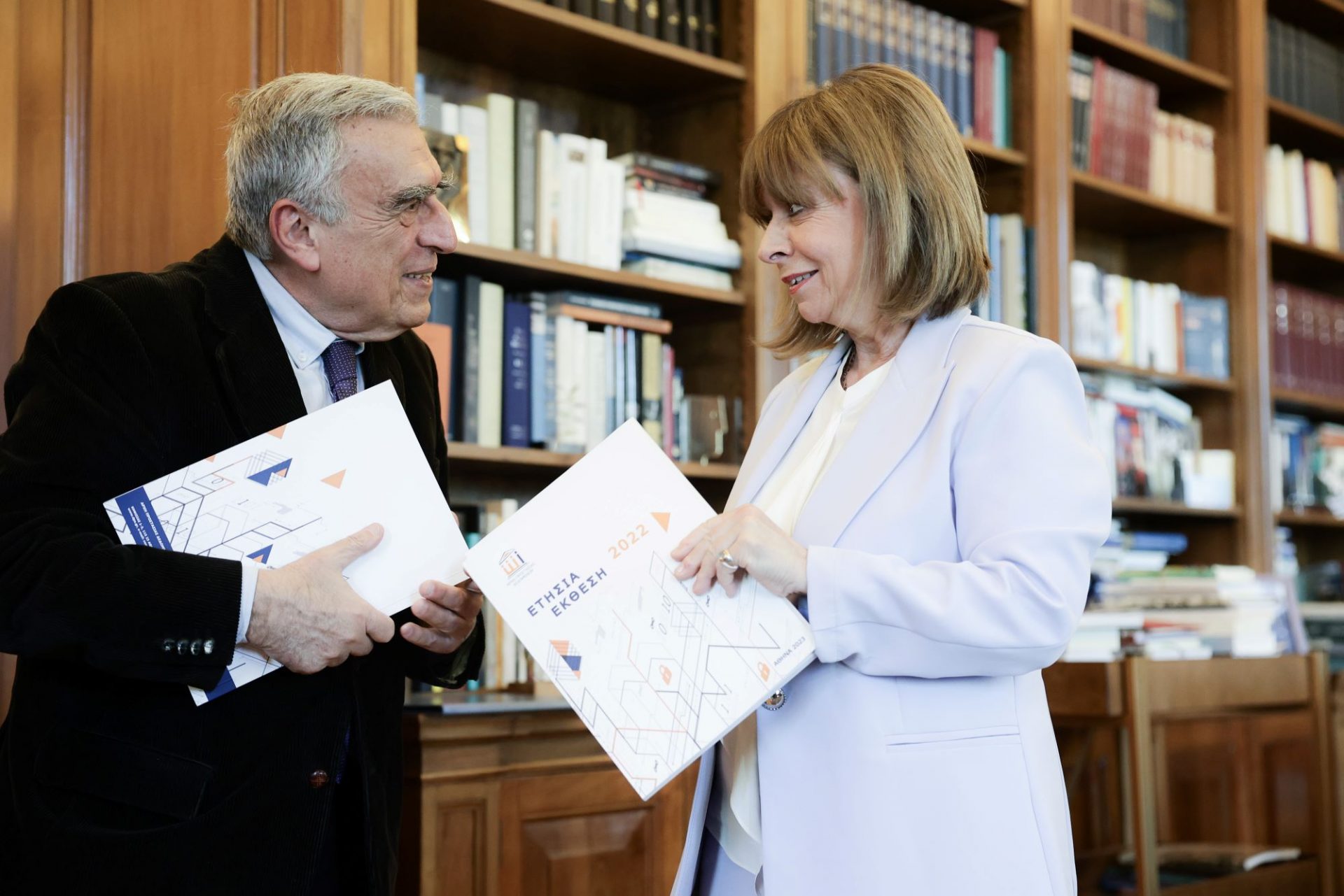 Συνάντηση της Προέδρου της Δημοκρατίας με τον Πρόεδρο της Αρχής Προστασίας Δεδομένων